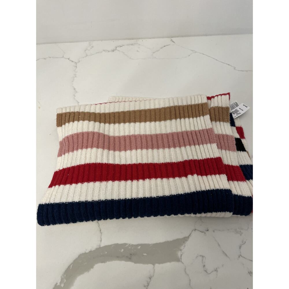 Gap Multi Stripes CASHSOFT Knit Winter Scarf Unisex NWT - Picture 3 of 3